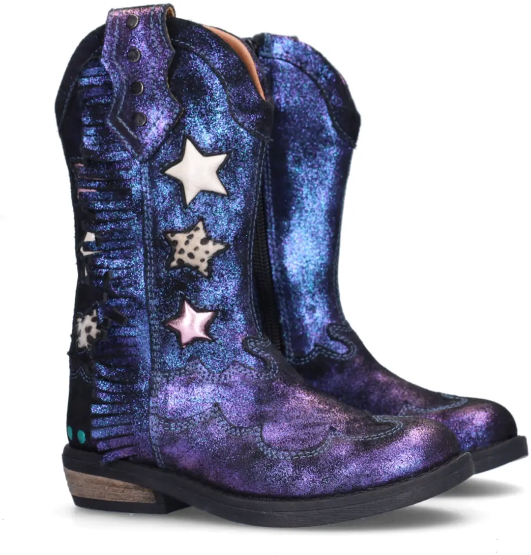 BunniesJR Ruby Rodeo Laarzen - Blauw Metallic - afbeelding 3 van 6