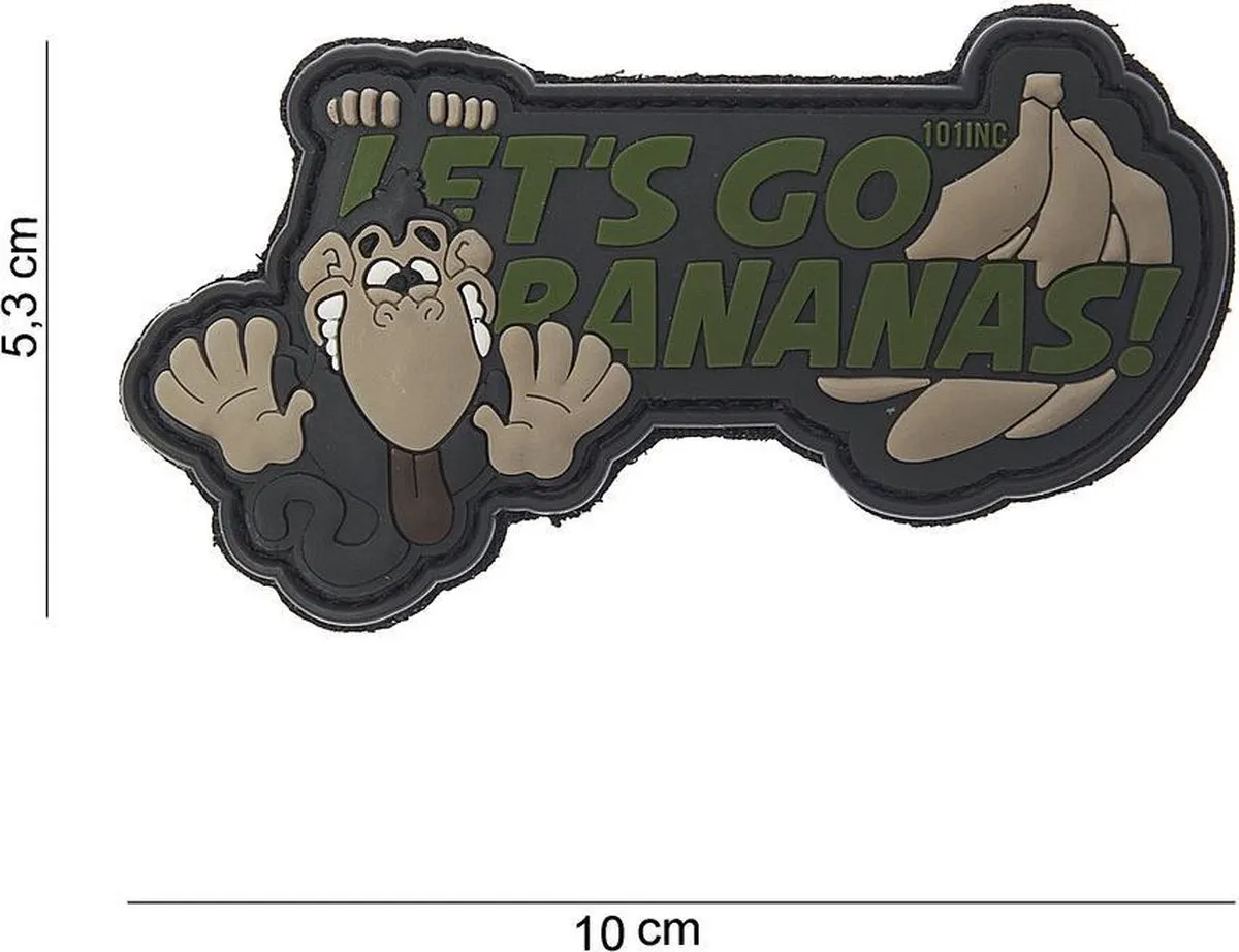 101 Inc Embleem 3D PVC Let's Go Bananas