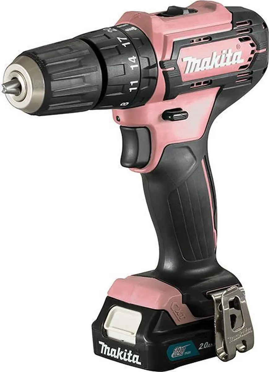 Makita HP333DSAP Klopboormachine 12V - 20 standen - 2000mAh - Roze - afbeelding 3 van 6