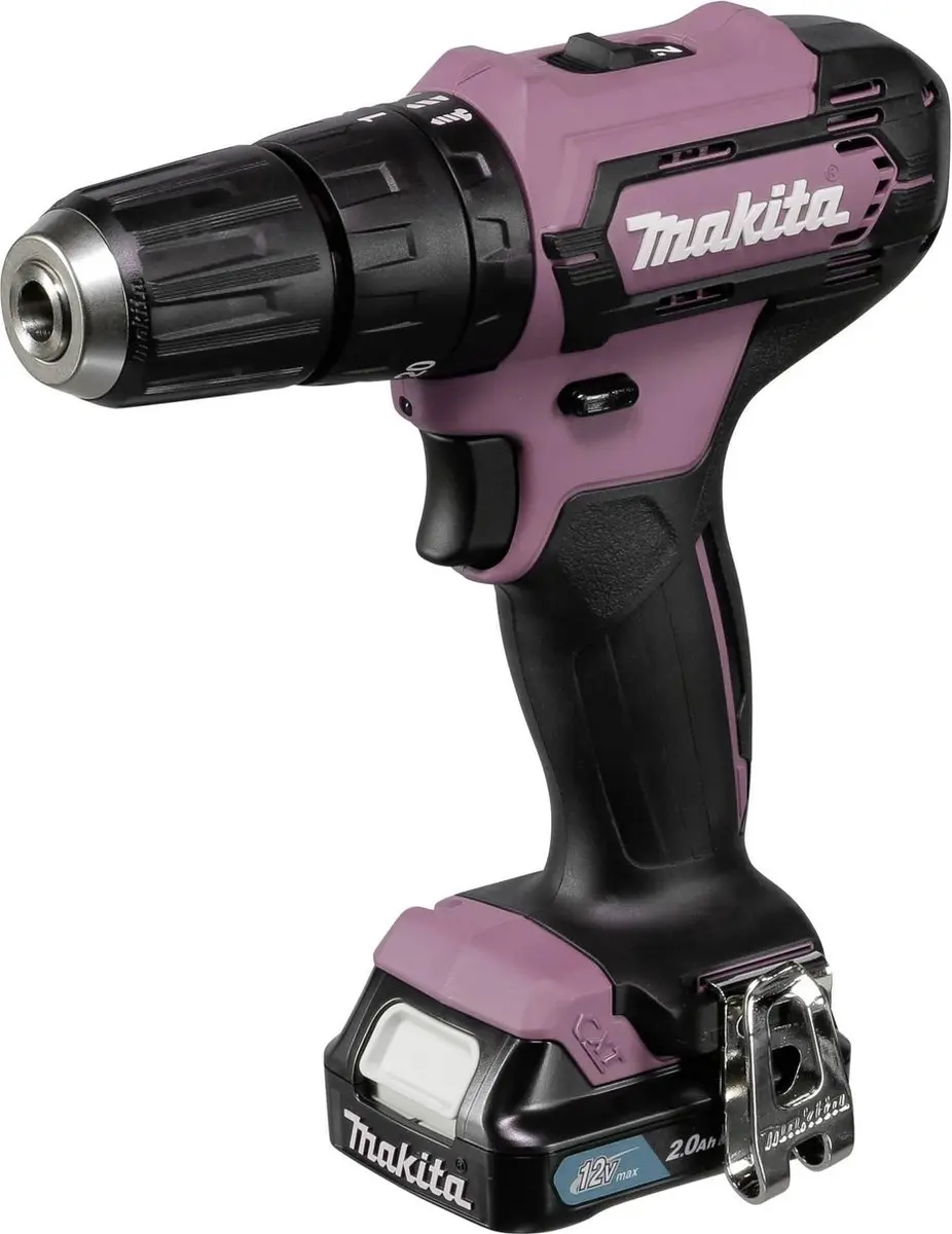 Makita HP333DSAP Klopboormachine 12V - 20 standen - 2000mAh - Roze - afbeelding 2 van 6