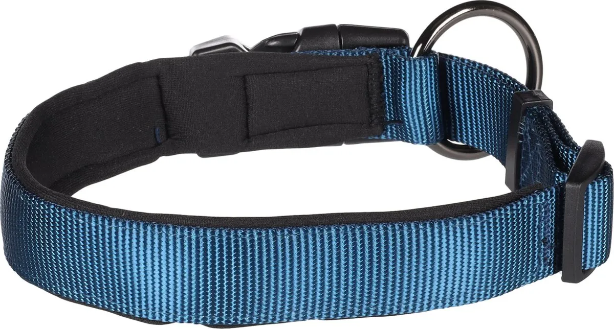Flamingo Abbi Hond Halsband - Donkerblauw M