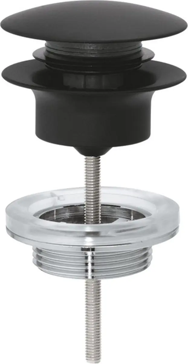 Grohe afvoergarnituur push-up phantom black