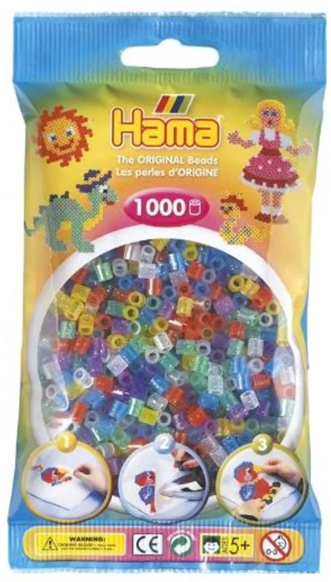 Hama Strijkkralen 1000 Stuks Glitter Multi