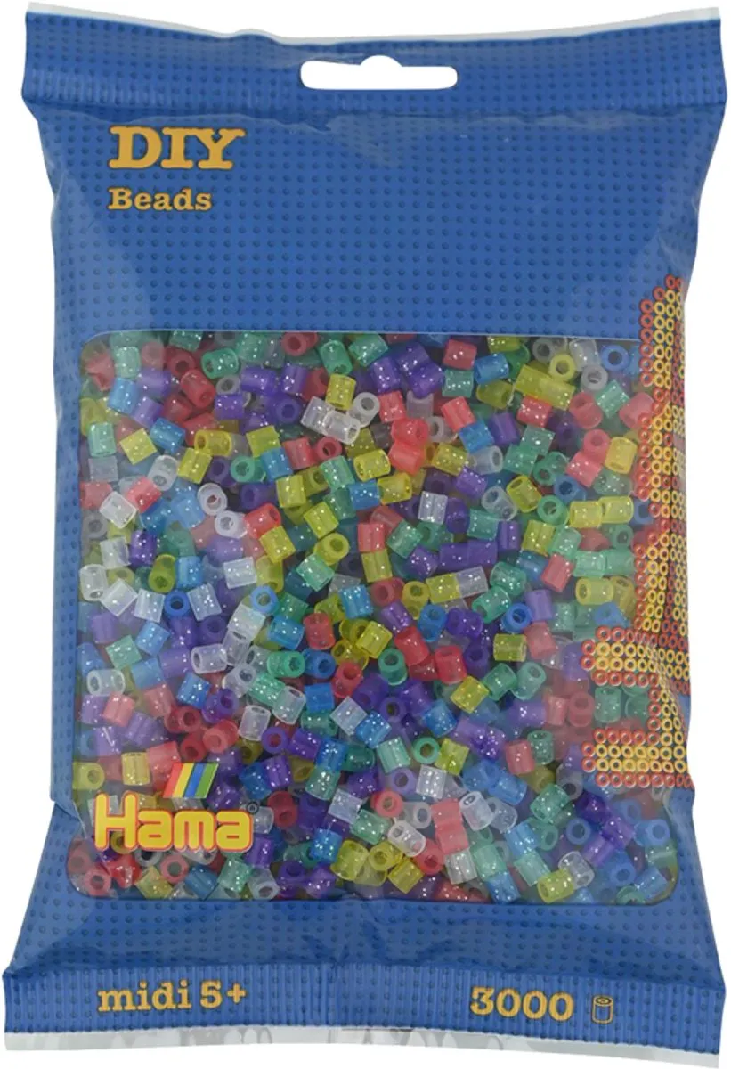 Hama Strijkkralen 1000 Stuks Glitter Multi