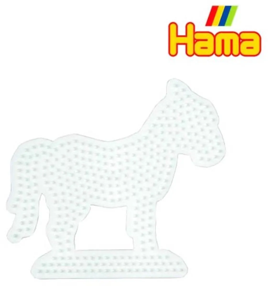 Hama Strijkkralen Grondplaat Paard - Blauw