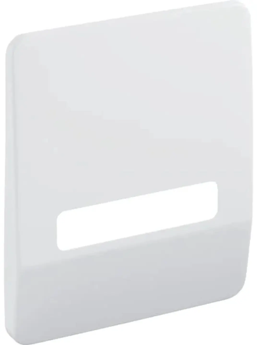 Geberit Highline afdekplaat, rechthoekig: alpienwit, materiaal=rvs, 240043111