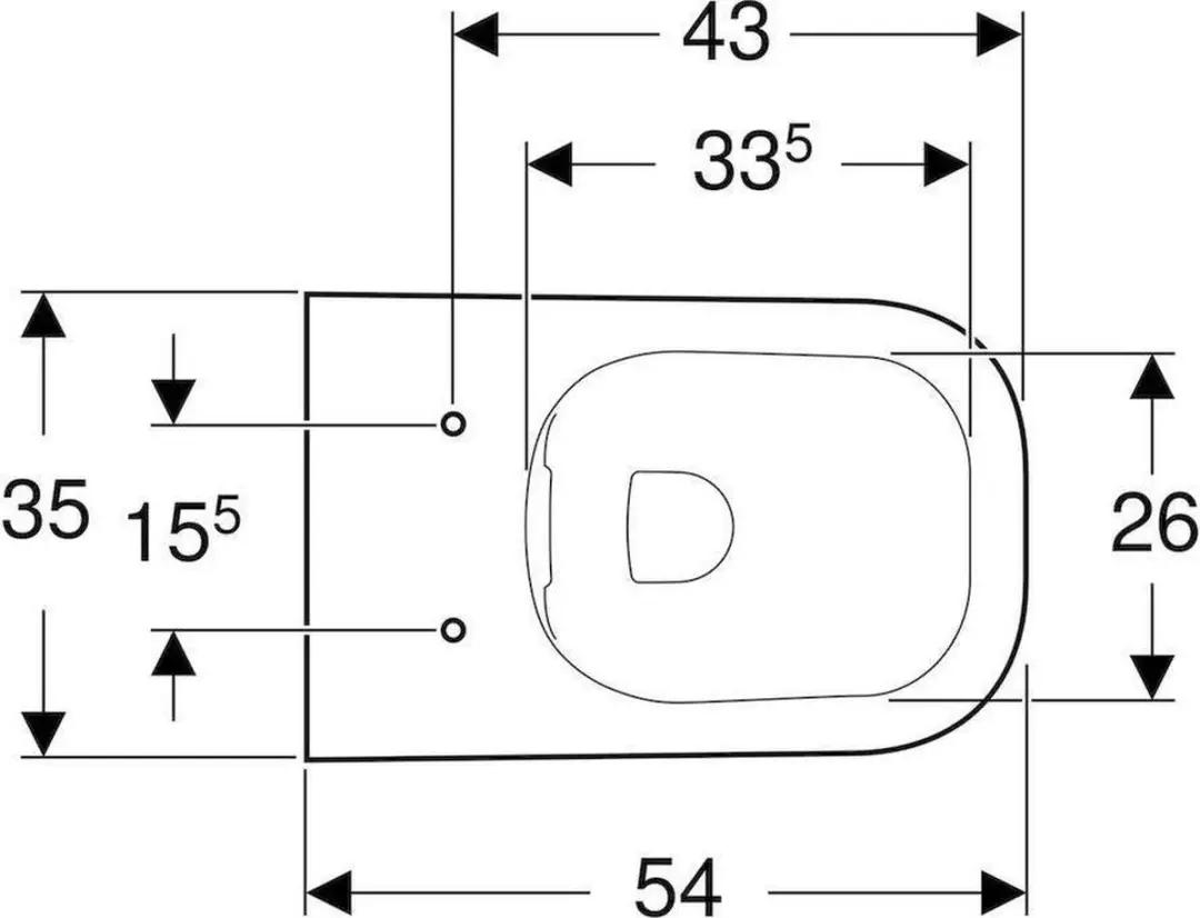 Geberit Renova Plan Wandcloset 500378011 - Wit Glans - afbeelding 6 van 6