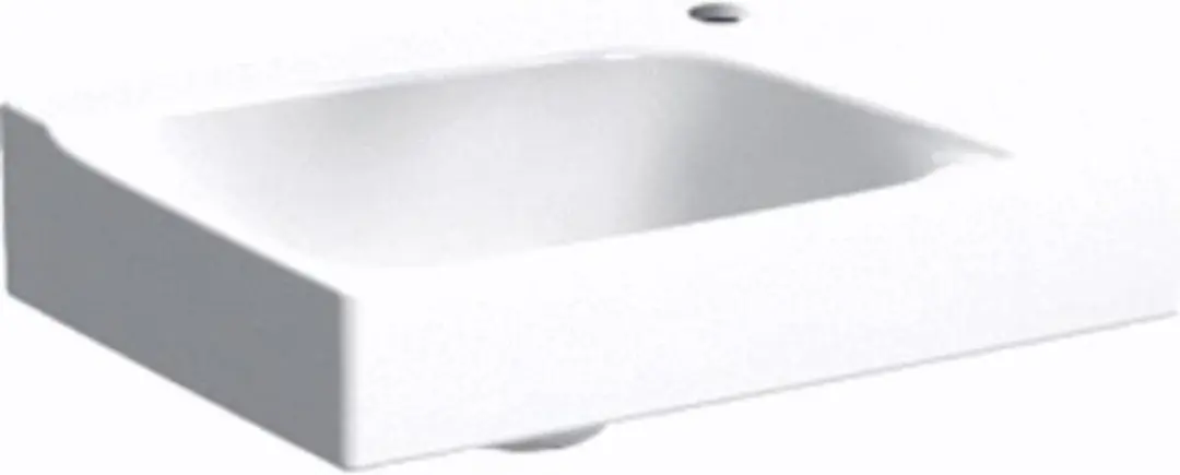 Geberit Xeno Spoelbak 40cm Wit - Kraangat Rechts - afbeelding 5 van 6