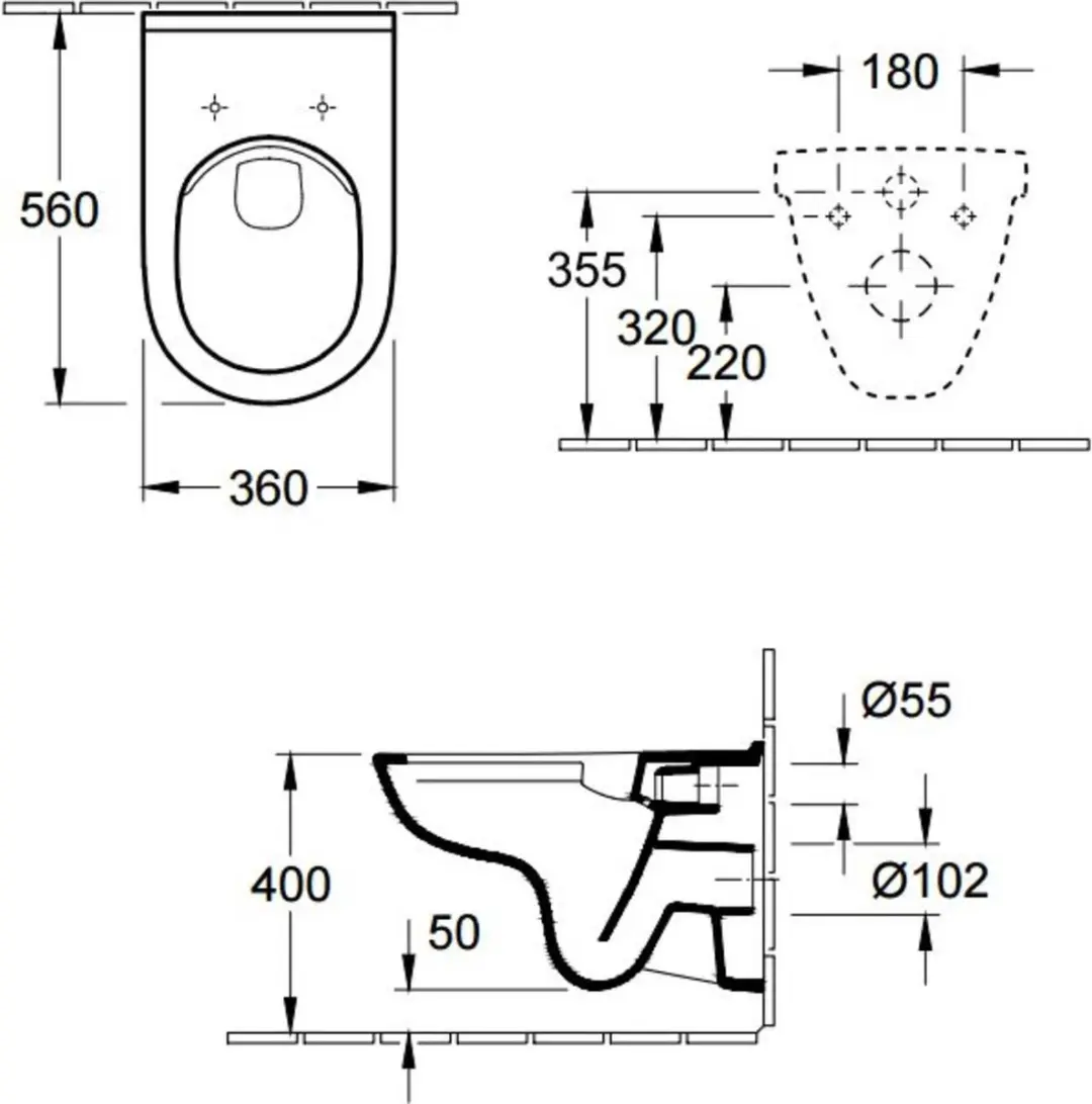 Villeroy & Boch O.Novo Toiletcombinatie DirectFlush Wit - afbeelding 5 van 6