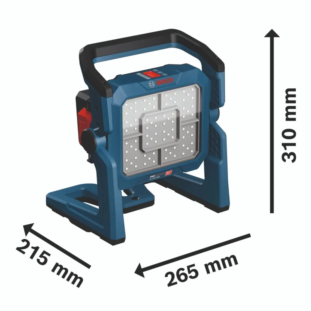 Bosch Professional GLI 18V-5000 Bouwlamp - Blauw - afbeelding 6 van 6