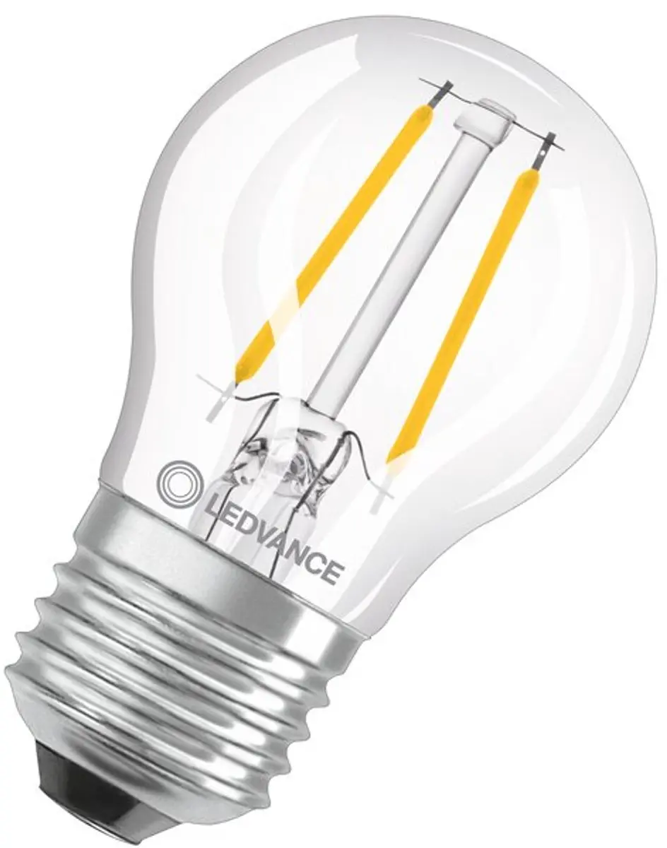 Ledvance LED Filament P45 E27 2.5W 250lm Warm Wit - afbeelding 5 van 6