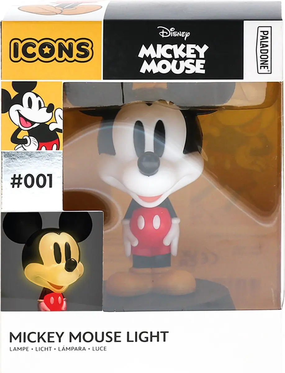 Paladone Mickey Mouse Icoonlamp - Rood - afbeelding 4 van 6