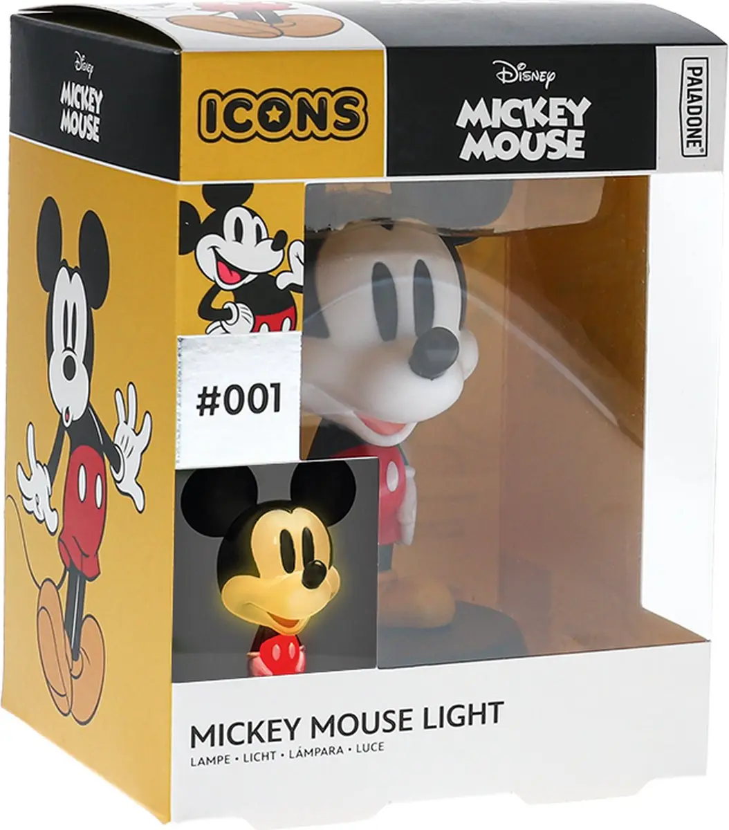 Paladone Mickey Mouse Icoonlamp - Rood - afbeelding 3 van 6