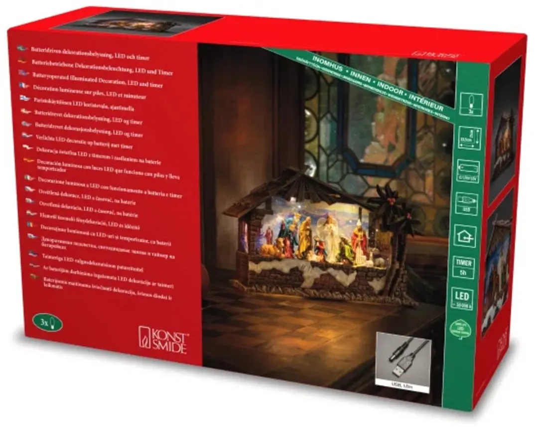 Konstsmide LED Kerststal met Timer - afbeelding 2 van 6