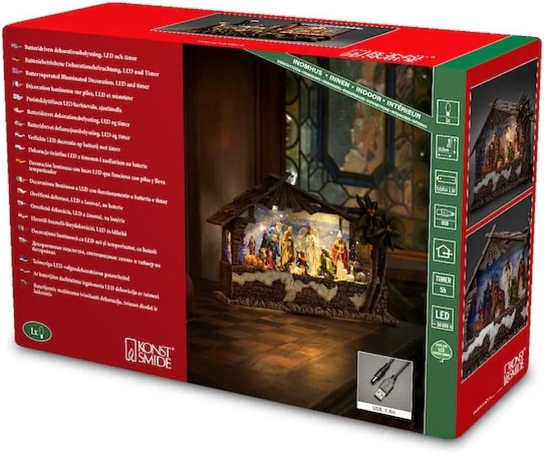 Konstsmide LED Kerststal met Timer - afbeelding 5 van 6
