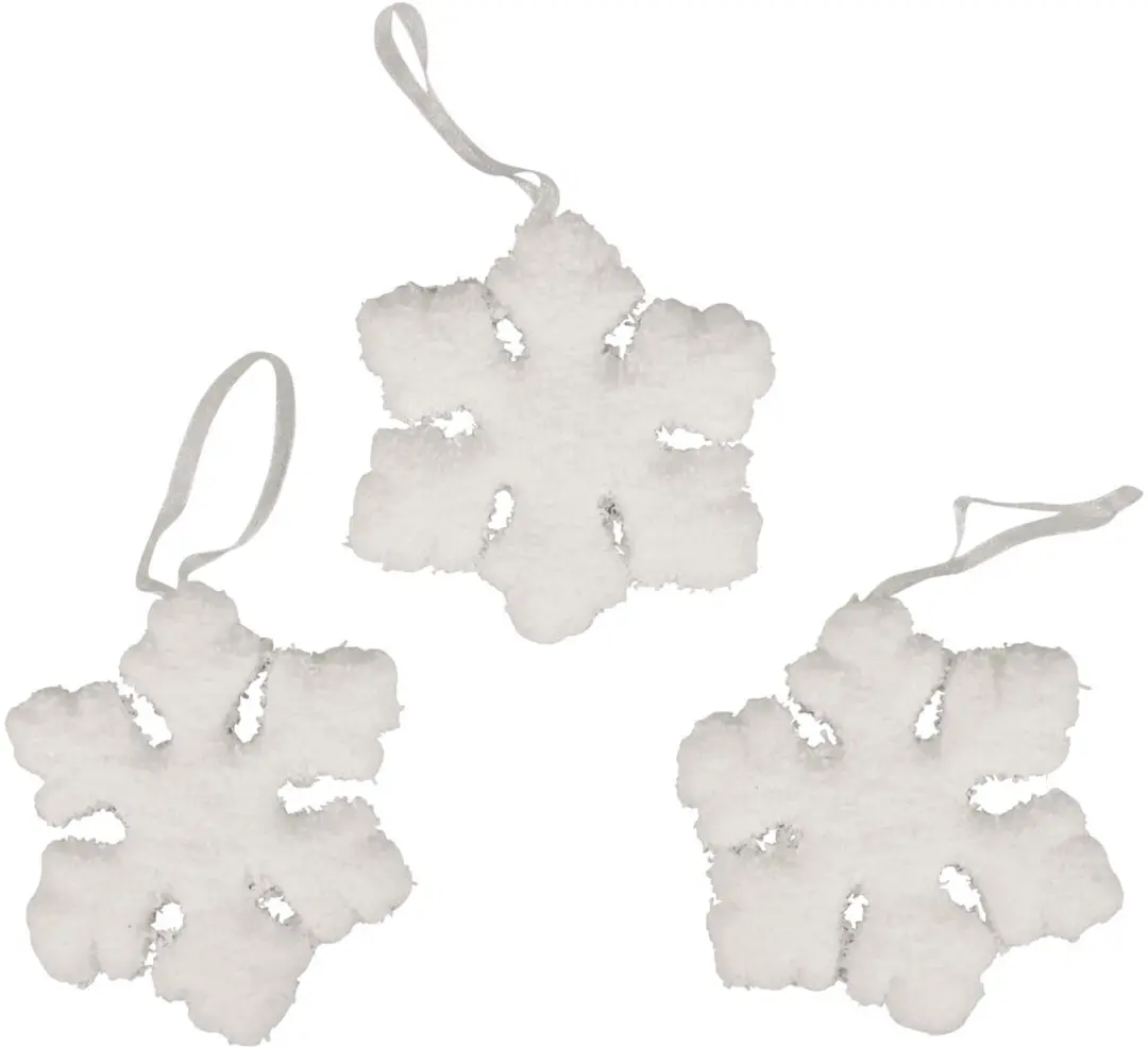 Sneeuwvlok decoratie sneeuw winterdecoratie om op te hangen Ø7cm