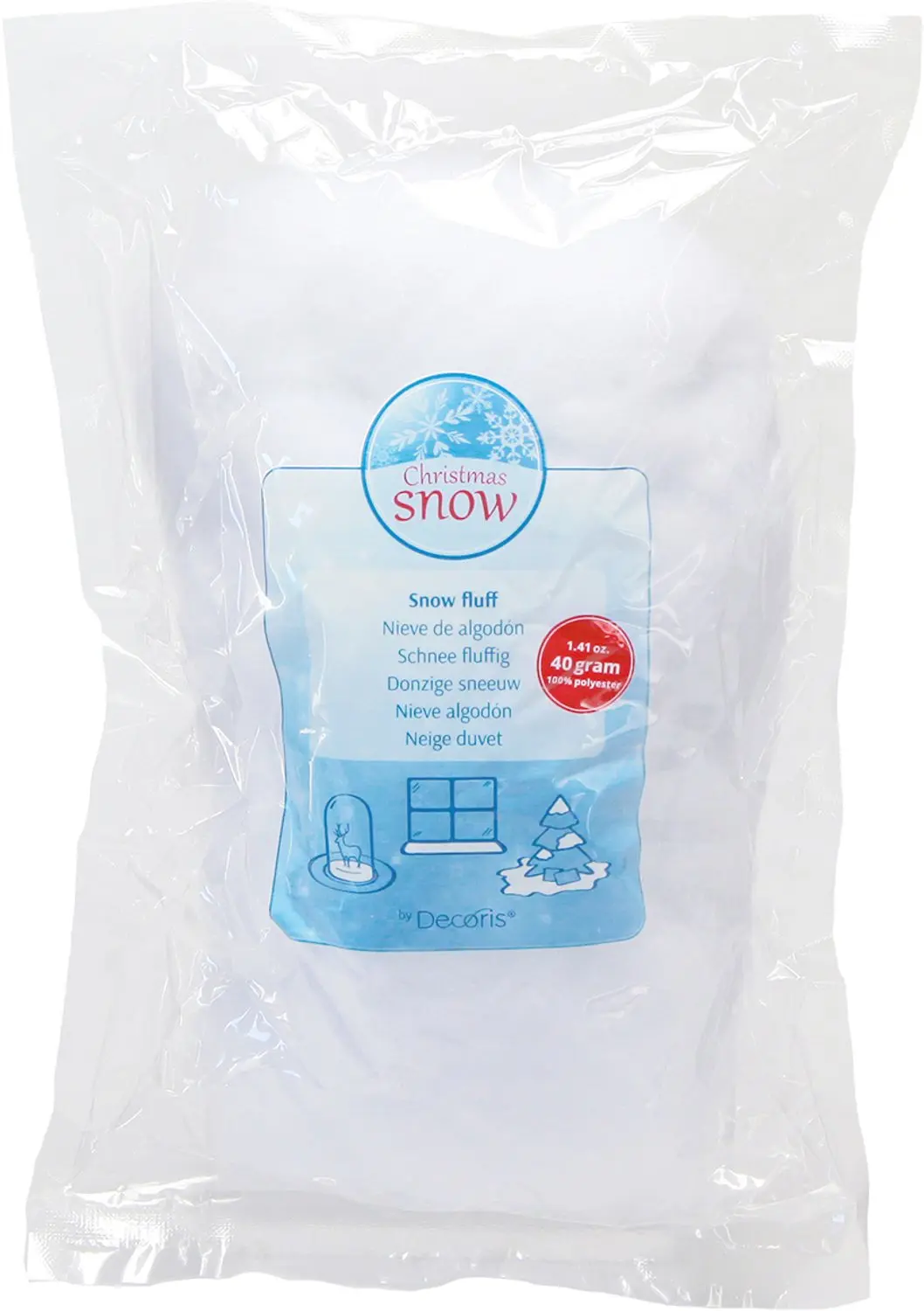 Decoratief sneeuw pluizig sneeuwkussen decoratieve sneeuw 40g