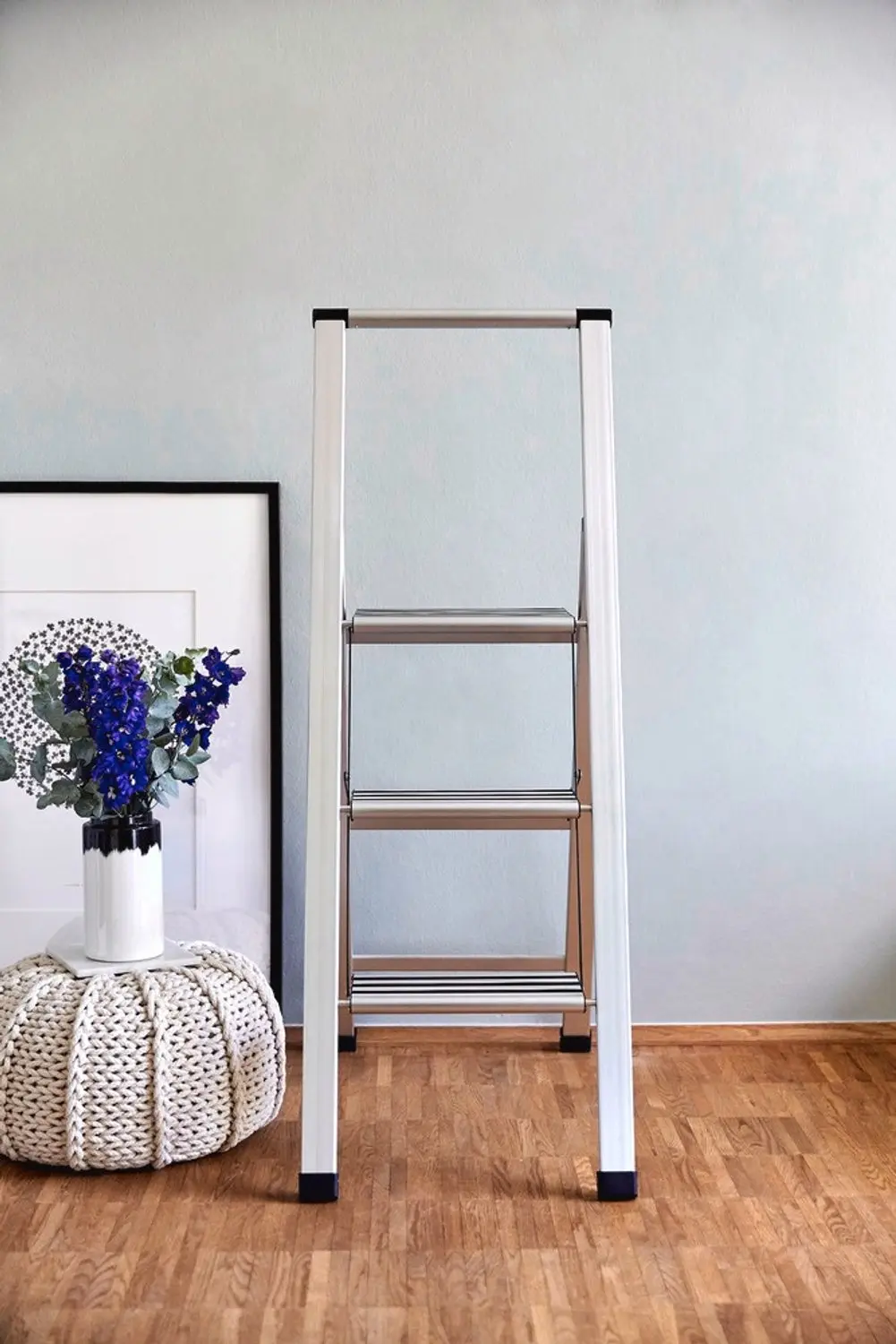 Wenko Huishoudtrap 3-treeds 44x119cm Aluminium - afbeelding 4 van 6