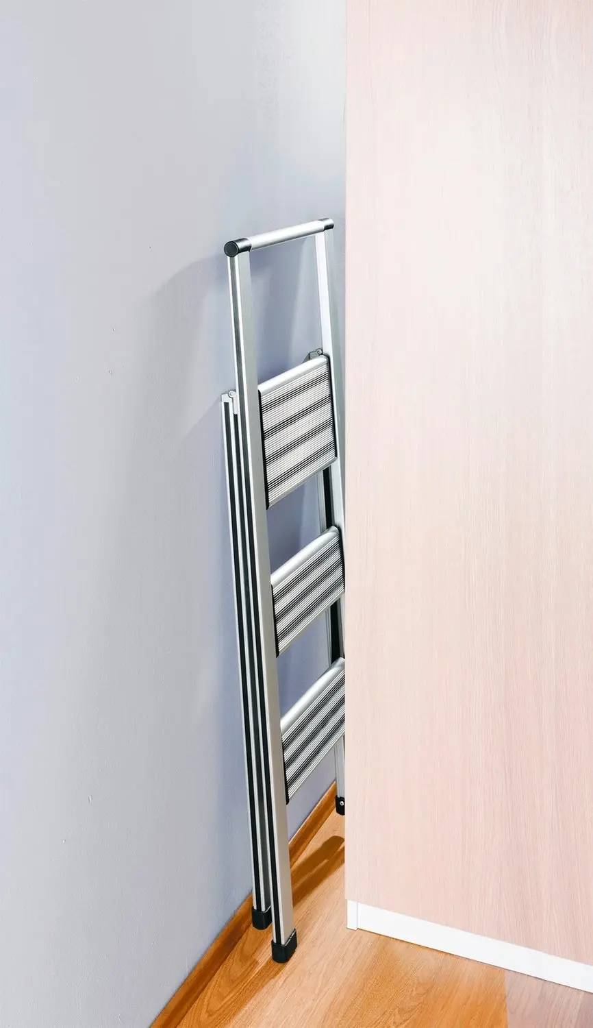 Wenko Huishoudtrap 3-treeds 44x119cm Aluminium - afbeelding 5 van 6