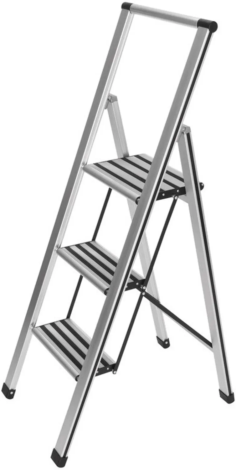 Wenko Huishoudtrap 3-treeds 44x119cm Aluminium