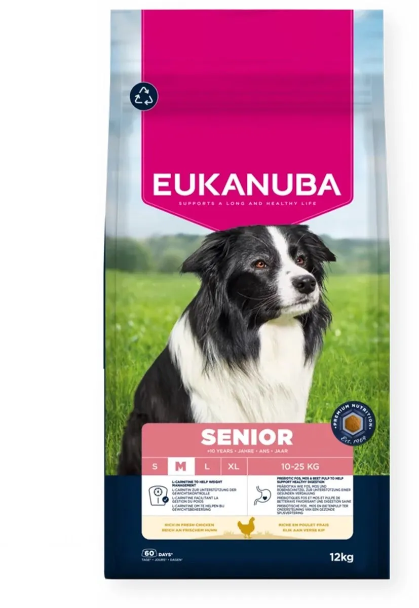 Eukanuba Senior Medium Breed Hondenbrokken 12kg - afbeelding 6 van 6