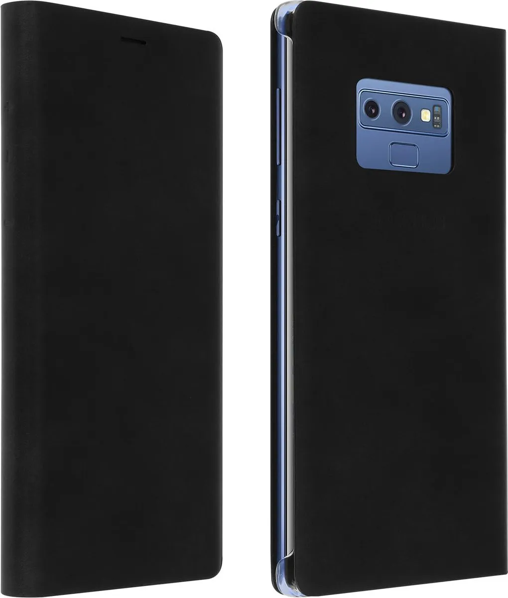 Samsung N960F39520903 Lederen Wallet Cover - Zwart