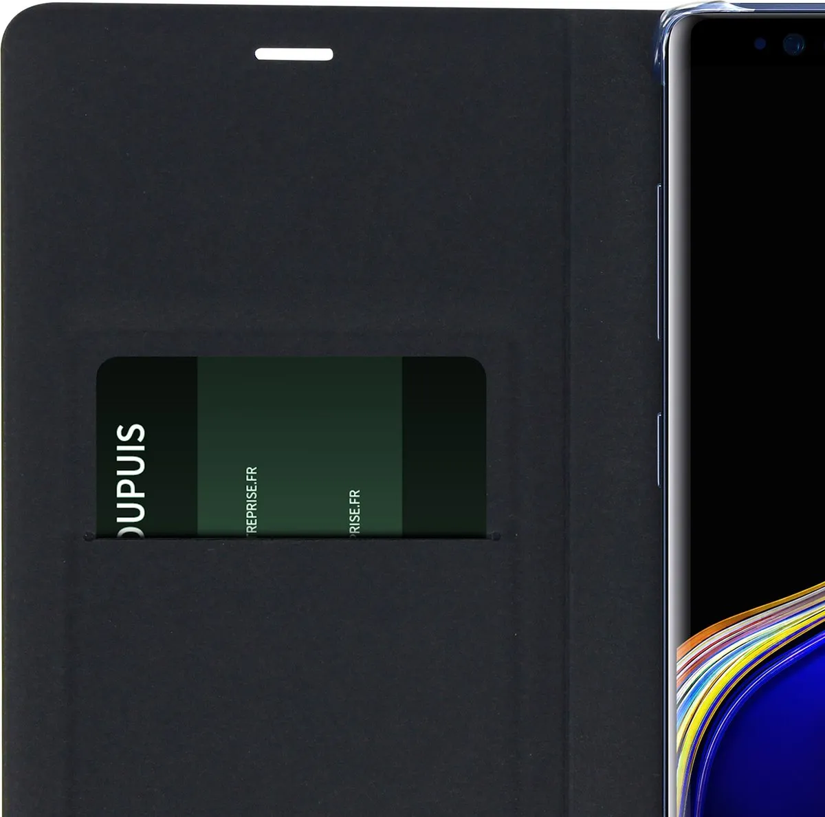 Samsung N960F39520903 Lederen Wallet Cover - Zwart