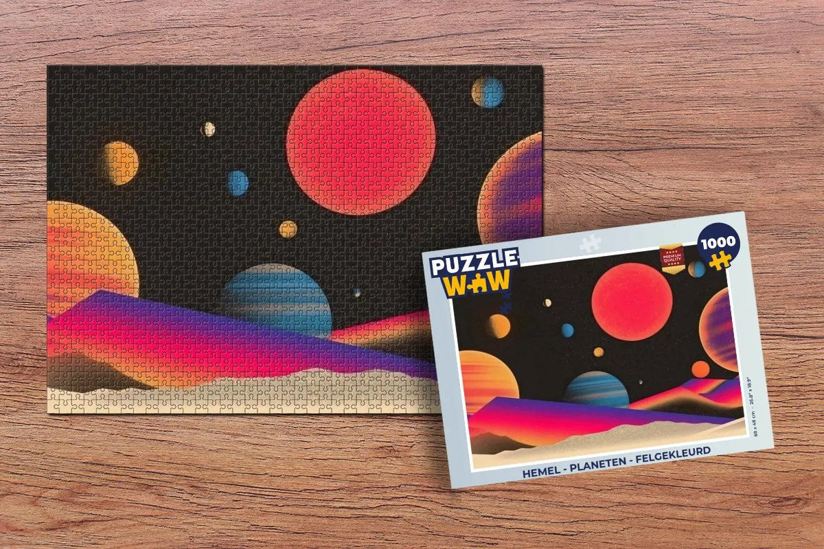 PuzzleWow Hemel Planeten Legpuzzel 1000 Stuks