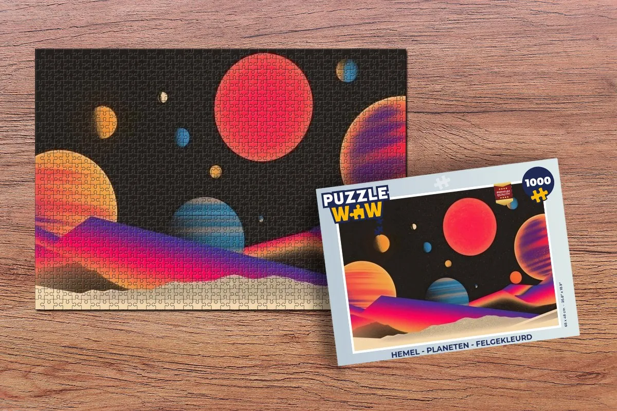 PuzzleWow Hemel Planeten Legpuzzel 1000 Stuks