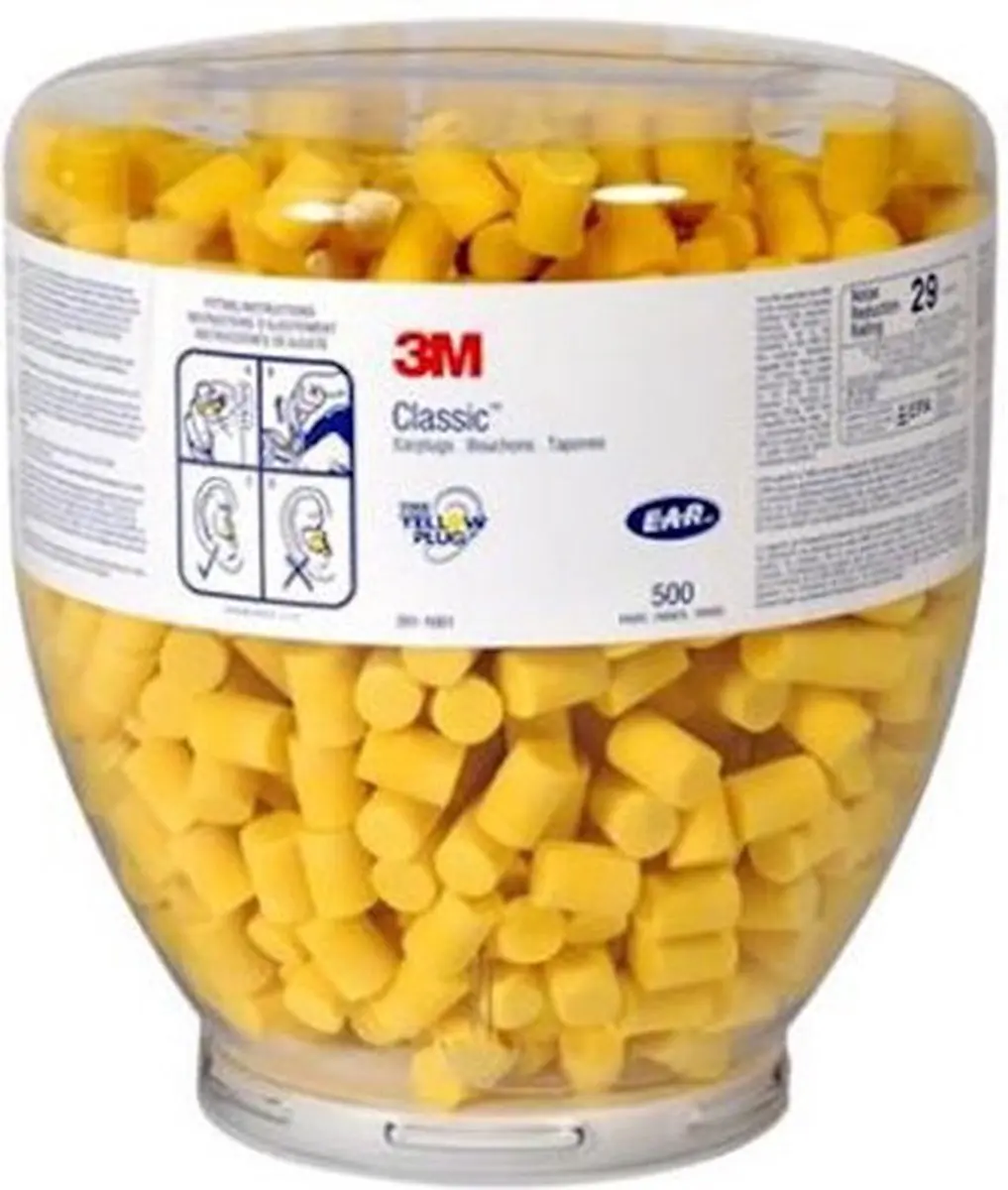 3M E-A-R Classic Oordoppen PD01001 - 500 Paar - Geel - afbeelding 2 van 6