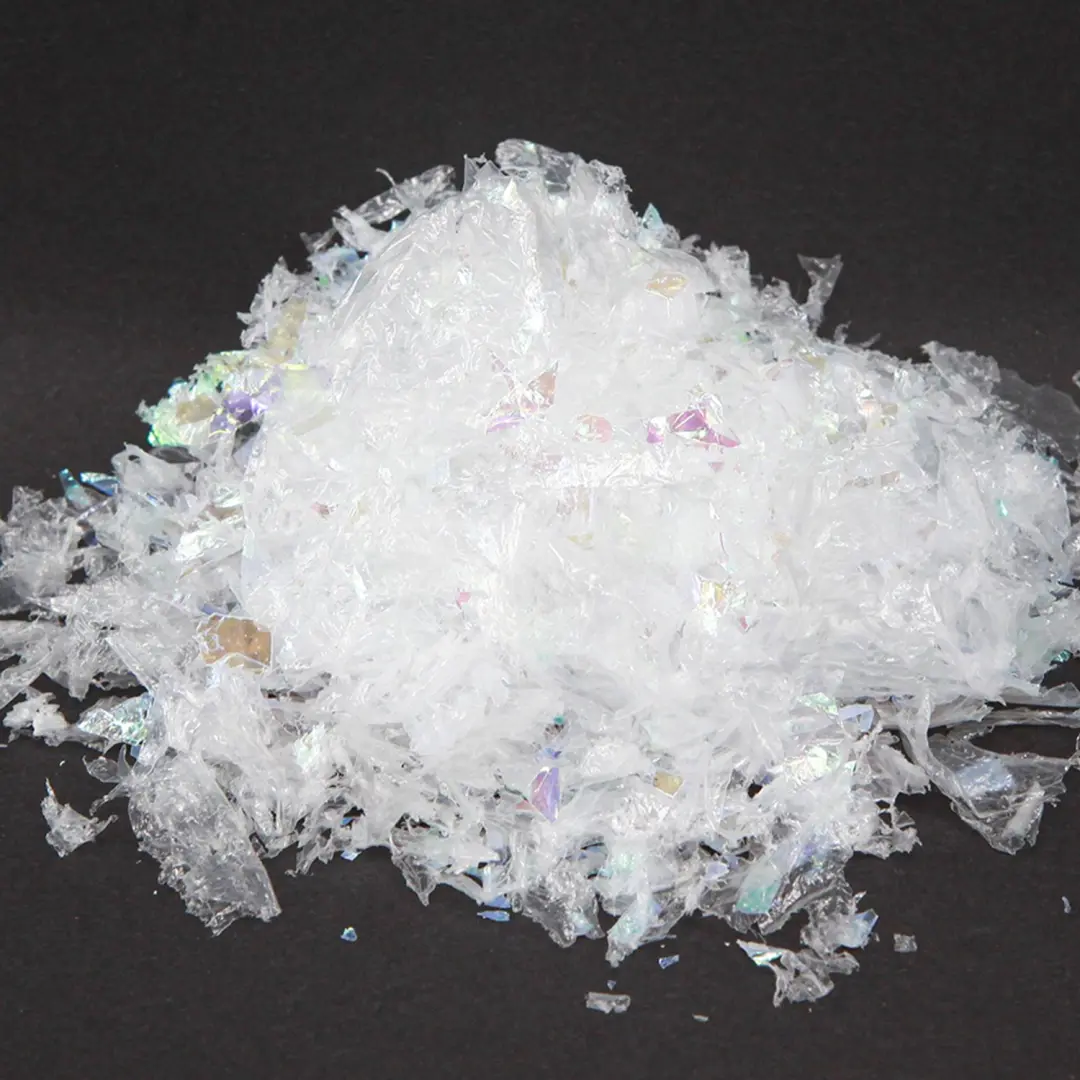 Decoratieve sneeuw fijne sneeuwwitte sneeuwvlokken iriserend 2,5L×2 st