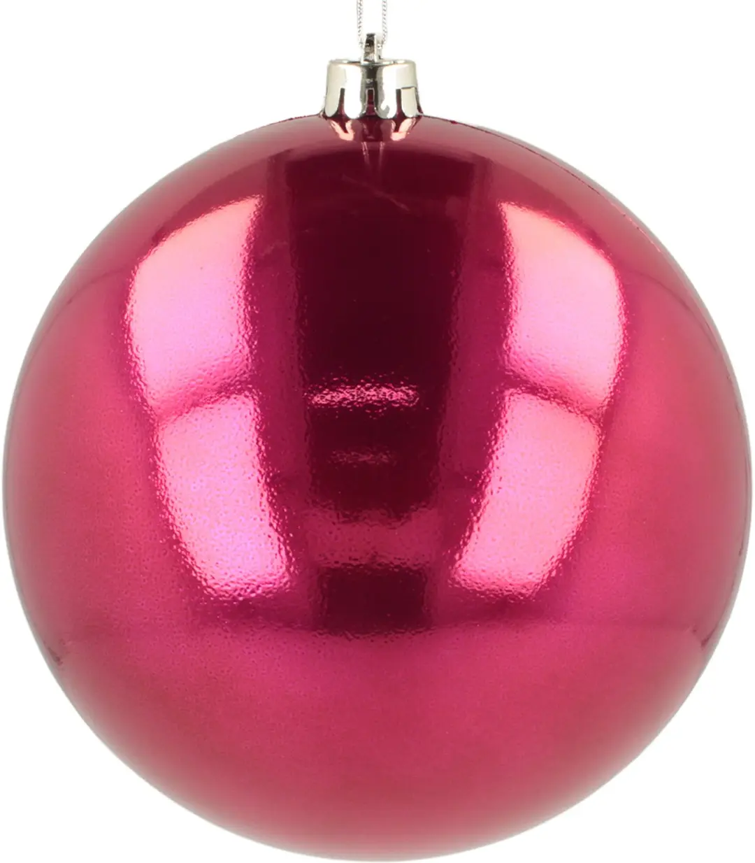 Kerstbal kunststof grote kerstboombal roze Ø14cm