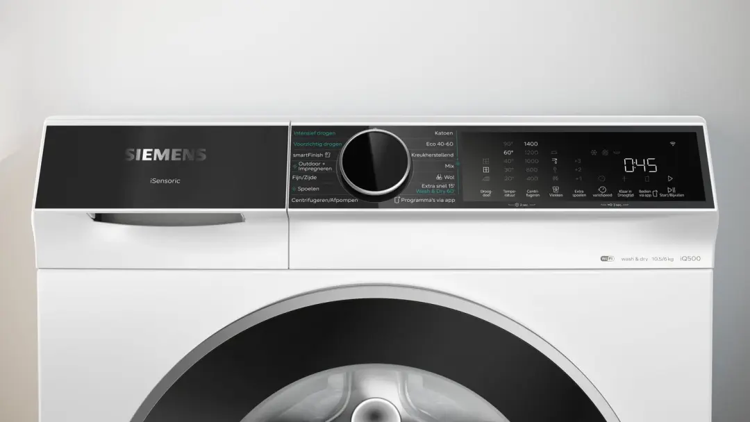 Siemens iQ500 WN54G206NL Was-droogcombinatie 10,5/6 kg - Wit - afbeelding 4 van 6