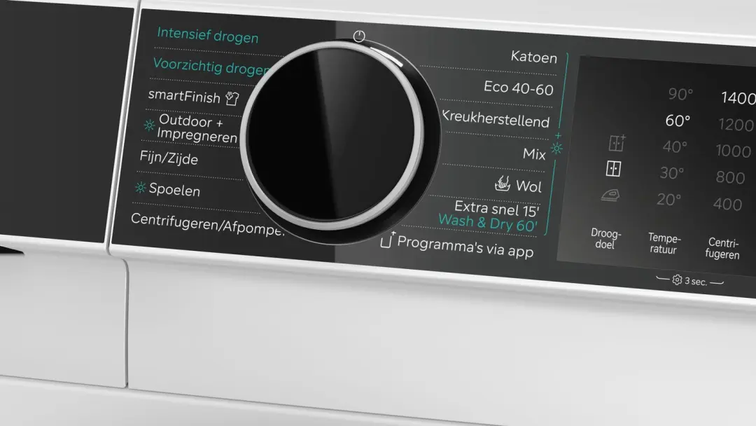 Siemens iQ500 WN54G206NL Was-droogcombinatie 10,5/6 kg - Wit - afbeelding 5 van 6