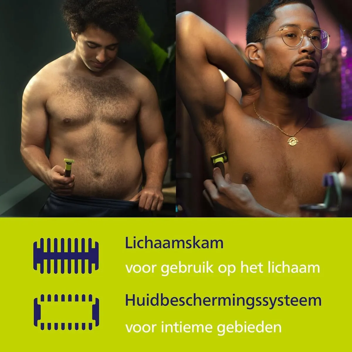 Philips OneBlade 360 QP4631/30 Gezicht & Lichaam - Grijs/Limoen