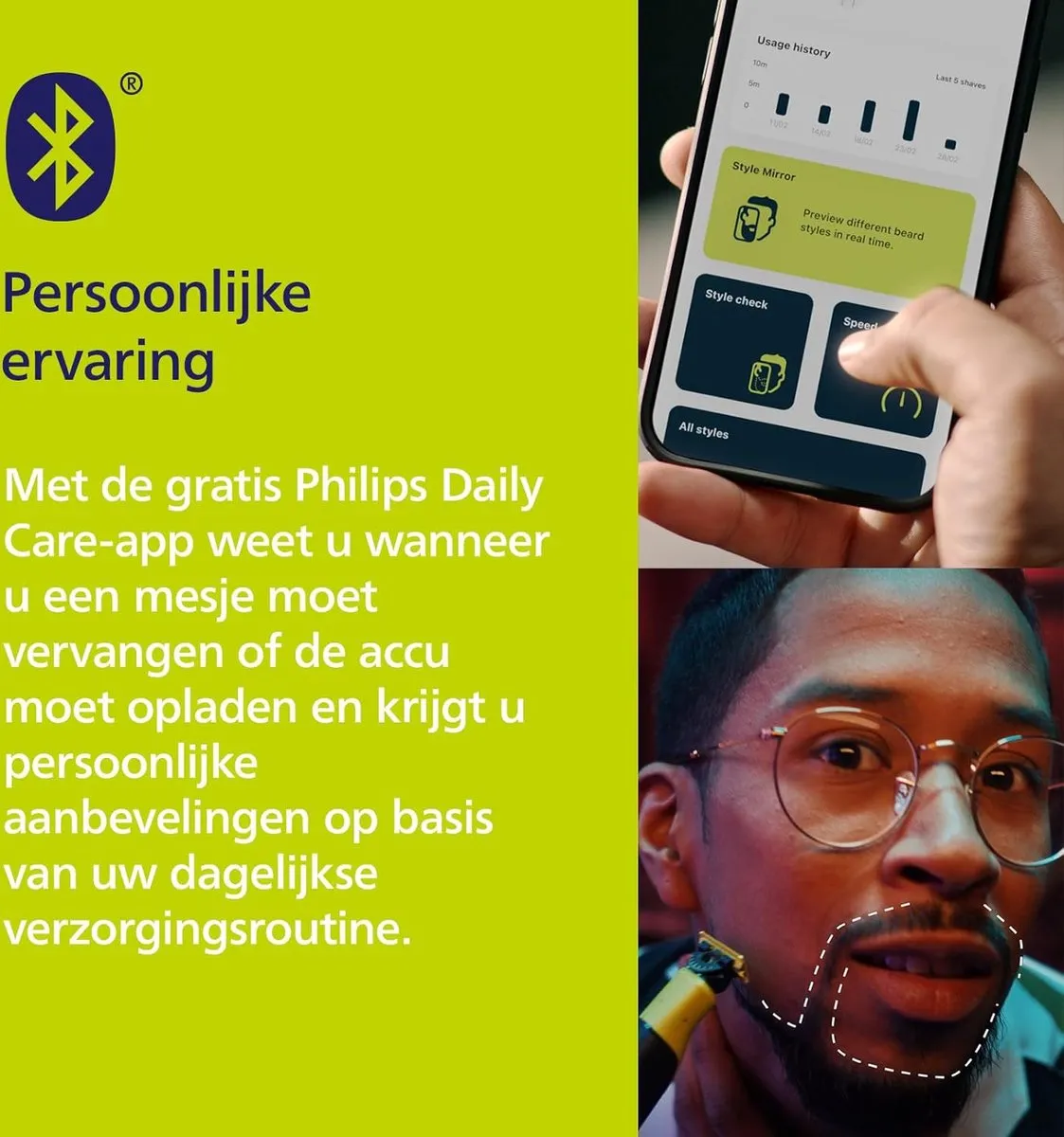 Philips OneBlade 360 QP4631/30 Gezicht & Lichaam - Grijs/Limoen