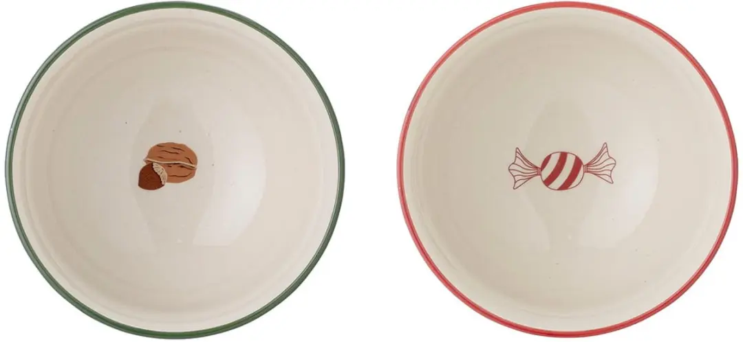 Bloomingville Jolly Kerstschaal - Rood - Ø14cm - 2 Stuks - afbeelding 6 van 6