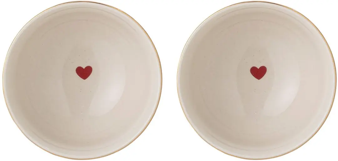Bloomingville Jolly Kerstschaal - Rood - Ø14cm - 2 Stuks - afbeelding 4 van 6