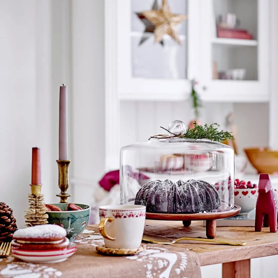 Bloomingville Jolly Kerstschaal - Rood - Ø14cm - 2 Stuks - afbeelding 2 van 6