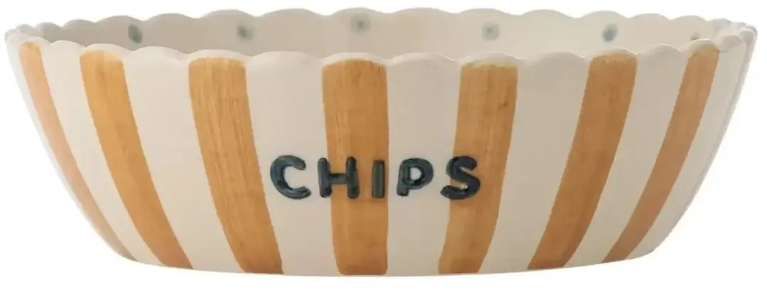 Bloomingville Chipsschaal 24cm - Geel - afbeelding 4 van 4