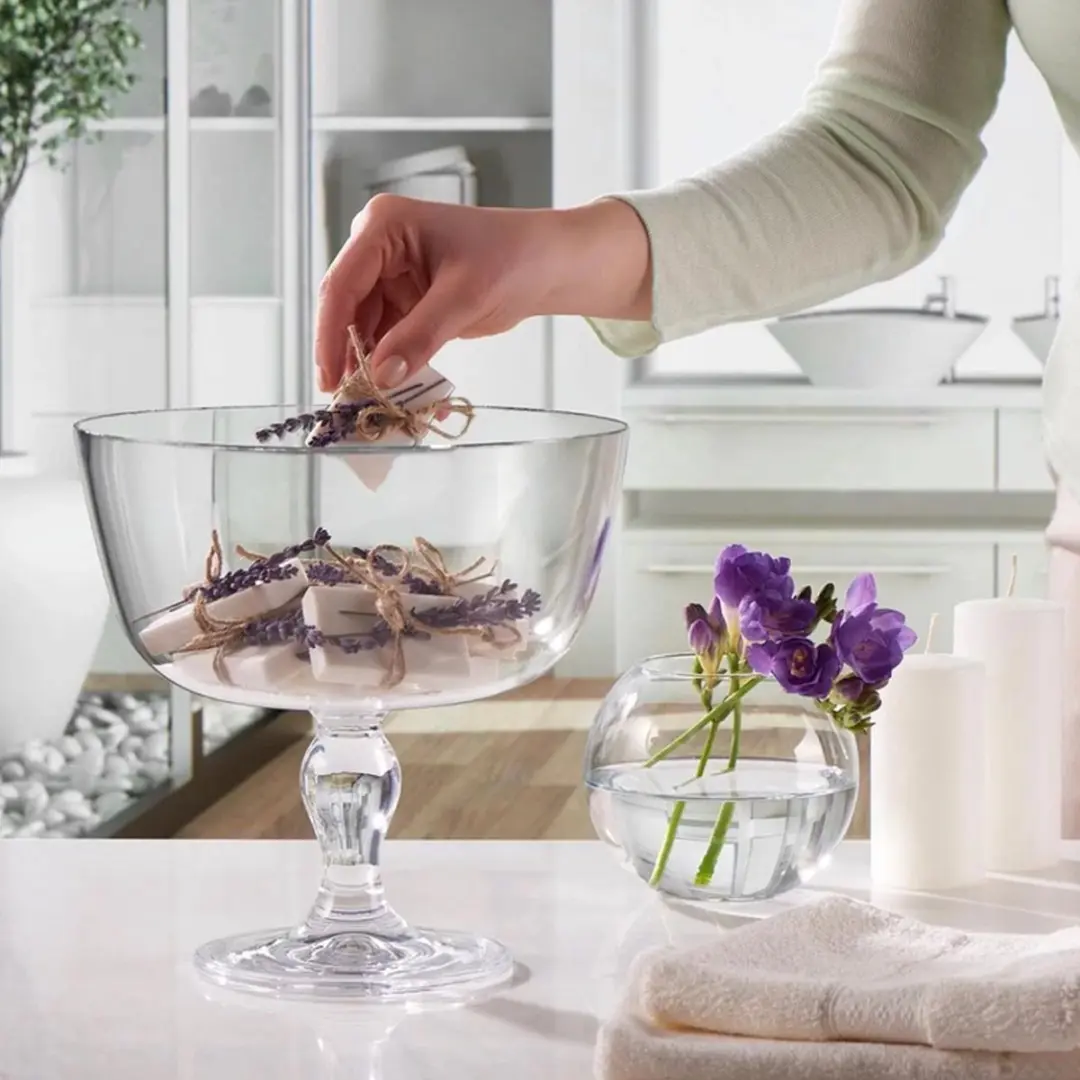 Pasabahce Petite Patisserie Taartplateau 224mm - Transparant - afbeelding 2 van 3