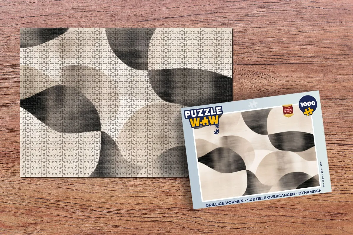PuzzleWow Puzzel Grillige Vormen 1000 Stuks - Dynamisch