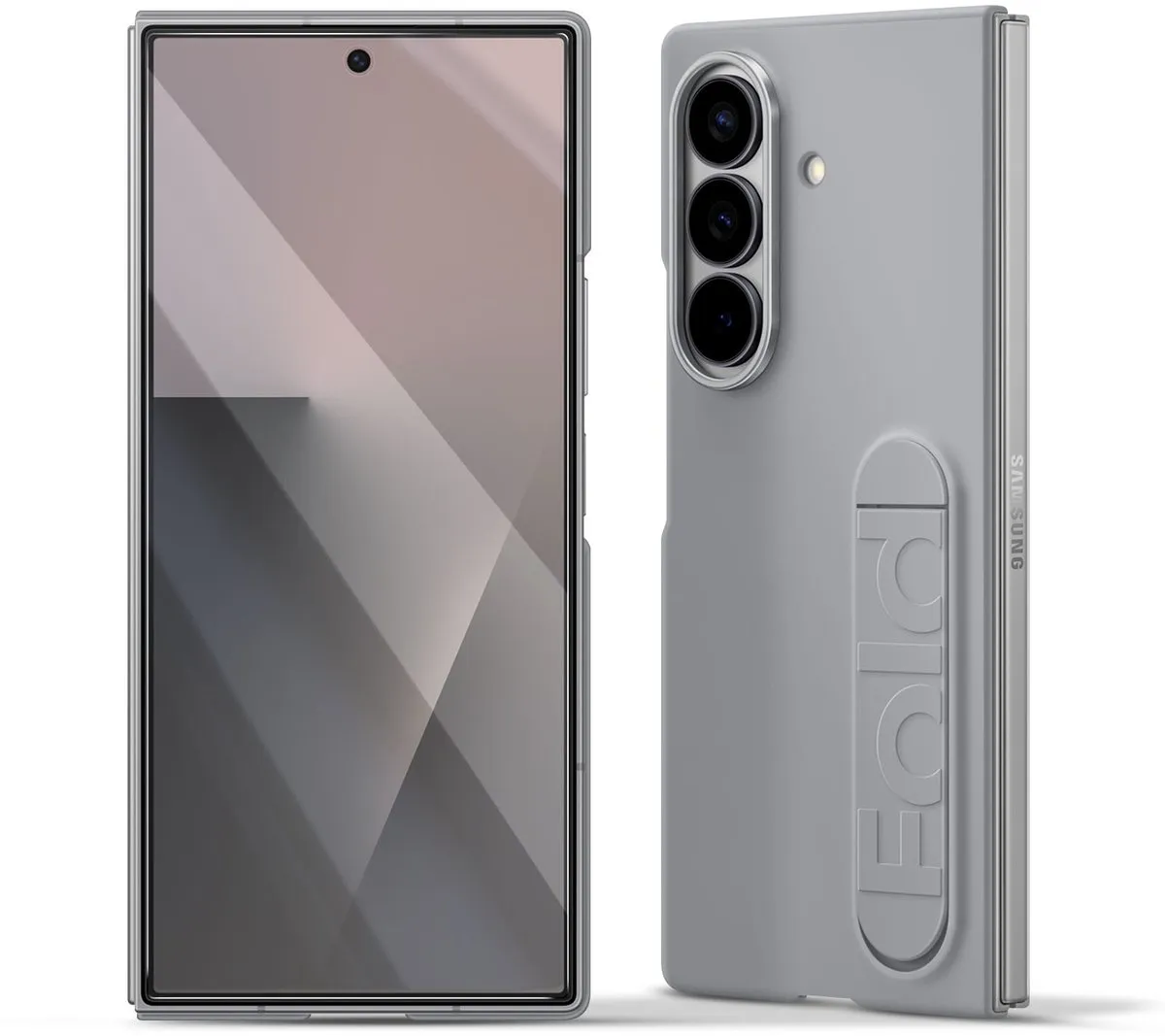 Samsung Galaxy Z Fold 7 Hoesje - Silicone Grijs - MPN 8806097469216