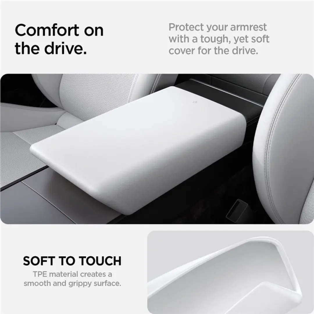 Spigen TO240H Armsteunhoes Tesla Model 3/ Y - Transparant - afbeelding 6 van 6