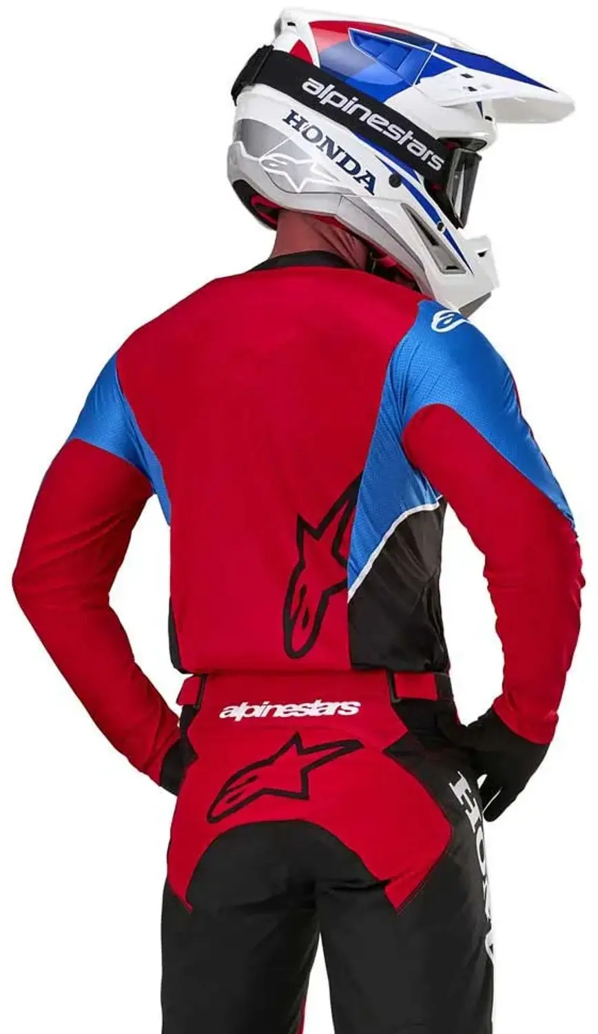 Alpinestars Honda Racer Iconic Jersey - M - Helderrood/Zwart/Wit - afbeelding 2 van 5