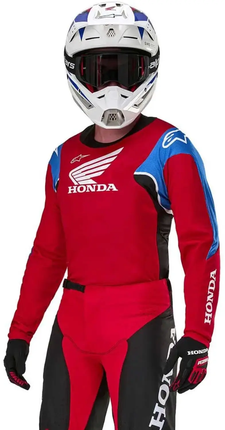 Alpinestars Honda Racer Iconic Jersey - M - Helderrood/Zwart/Wit - afbeelding 5 van 5