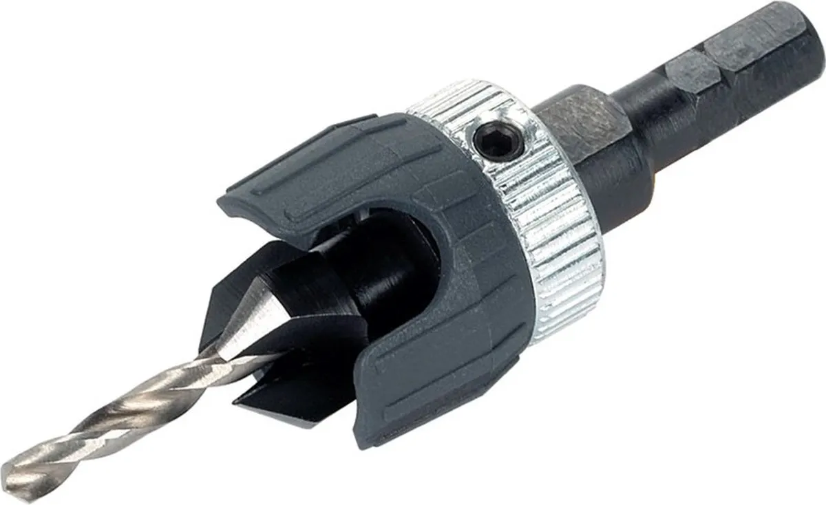 Wolfcraft Verzinkboor Dieptestop Ø4-5mm - Hout