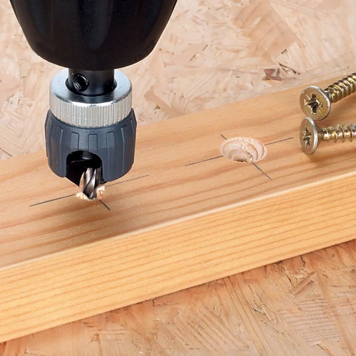 Wolfcraft Verzinkboor Dieptestop Ø4-5mm - Hout - afbeelding 6 van 6