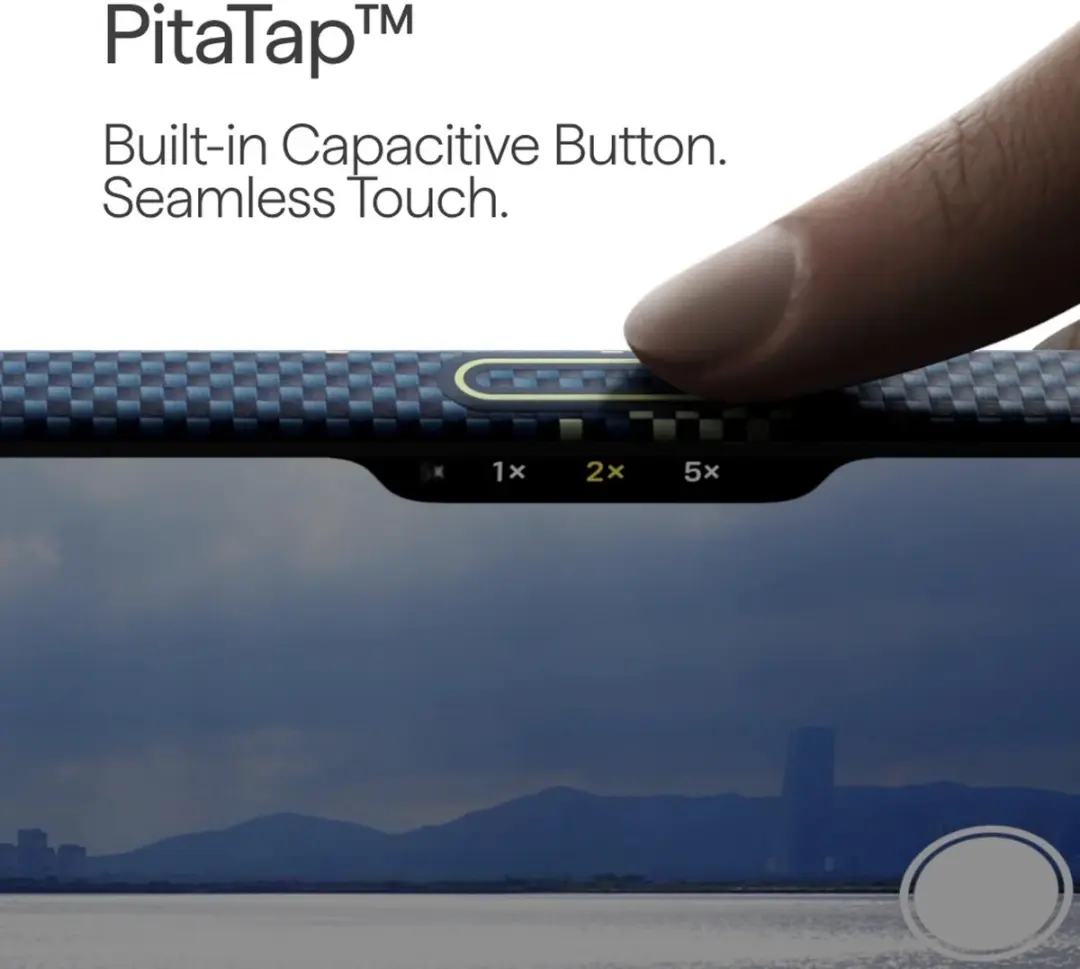 Pitaka Edge Case iPhone 17 Pro KI1705MP - Blauw - afbeelding 5 van 6