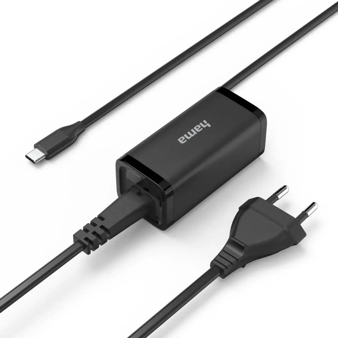 Hama GaN 45W USB-C Oplader - Zwart - afbeelding 2 van 5